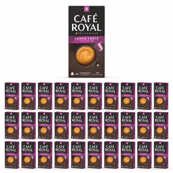 300 Capsules de Café en Aluminium Compatibles NESPRESSO® À USAGE DOMESTIQUE - LUNGO FORTE - Dosettes by Café Royal®