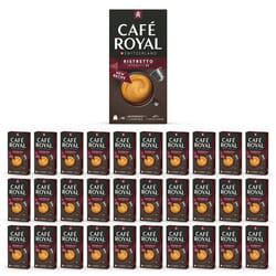 300 Capsules de Café en Aluminium Compatibles NESPRESSO® À USAGE DOMESTIQUE - RISTRETTO - Dosettes by Café Royal®