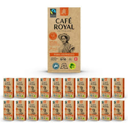 200 Capsules de Café en Aluminium Compatibles NESPRESSO® À USAGE DOMESTIQUE - ESPRESSO BIO - Dosettes by Café Royal®