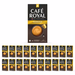 200 Capsules de Café en Aluminium Compatibles NESPRESSO® À USAGE DOMESTIQUE - EPRESSO - Dosettes by Café Royal®