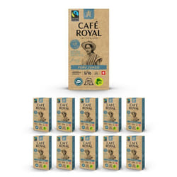 100 Capsules de Café en Aluminium Compatibles NESPRESSO® À USAGE DOMESTIQUE - LUNGO BIO - Dosettes by Café Royal®