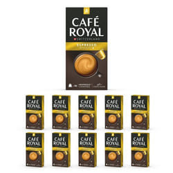 100 Capsules de Café en Aluminium Compatibles NESPRESSO® À USAGE DOMESTIQUE - EPRESSO - Dosettes by Café Royal®