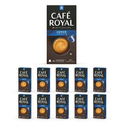 100 Capsules de Café en Aluminium Compatibles NESPRESSO® À USAGE DOMESTIQUE - LUNGO - Dosettes by Café Royal®