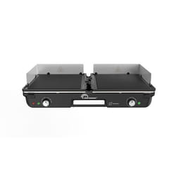 Plancha électrique - LITTLE BALANCE - Dual 2000 Nopifas - 2000 W - 2 zones indépendantes - Sans PFAS - Noir