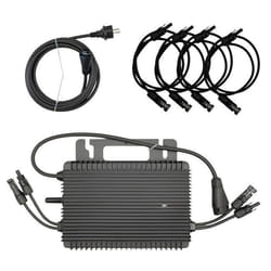 Pack Hoymiles HMS-1000W-2T Micro-onduleur 1000W – WiFi & Bluetooth – Pour 2 Panneaux + Câble AC HMS 5m + 4 Rallonges Staubli MC4 1m
