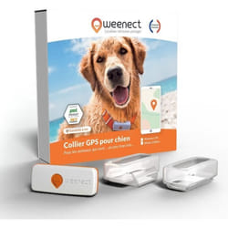 Traceur GPS Chien - WEENECT - XS - Etanche - Suivi en Temps Réel - Garantie à Vie
