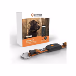 Collier gps pour chien Weenect Chien xt - Antenne xl - Etanche - Collier Julius-K9 - Fonctionne avec abonnement - Orange
