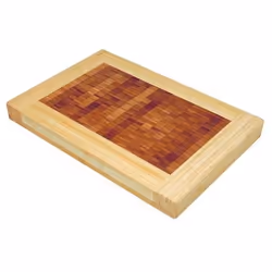 Dm creation - billot de table bicolore bambou 46x31cm - 00038