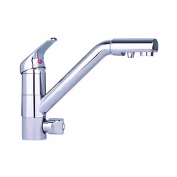Robinet 3 voies COSMO Robinet design avec 3 sorties d'eau qui permet de séparer votre eau pour 3 applications : eau froide ea ...