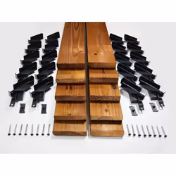 ENSEMBLE 10 LAMES BOIS - 2 MECANISMES SAM KIT NOIRS