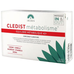 Jaldes Cledist Métabolisme Équilibre Métabolique 40+ 60 Comprimés