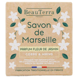 BeauTerra Savon de Marseille Solide Fleur de Jasmin 100 g