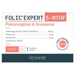 Densmore Folic'Expert 5-MTHF Préconception & Grossesse 90 Comprimés