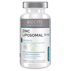 Biocyte Longevity Zn Zinc Liposomal 60 Gélules