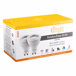Konyks ANTALYA EASY GU10, 5 W, GU10, 350 lm, 20000 h, Blanc brillant