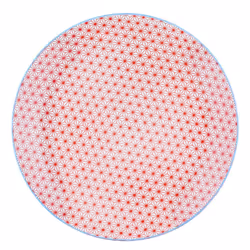 Björn BJ-LPC1 assiette Assiette de dîner Rond Porcelaine Bleu, Rouge, Jaune 6 pièce(s)