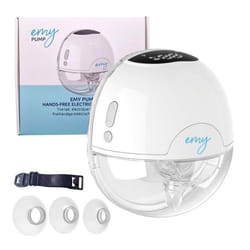 Emy Pump - Tire Lait Électrique Main Libre   6 tailles de Téterelles Incluses silencieux et discret  Portable sans fil Autonome