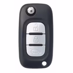 COQUE CLE ADAPTABLE POUR RENAULT 3 BOUTONS LAME FRAISEE KEYSKAR