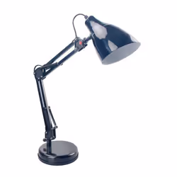 Lampe de bureau articulée noire - métal 120 mm Noire