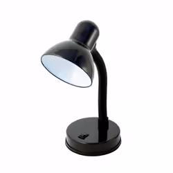 Cette lampe de bureau flexible de couleur noire possède un interrupteur sur son socle. Elle est fournie avec son alimentation ...
