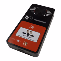 Lifebox LBXT4P2-N, Sans fil, 0,5 MHz, ABS, Noir, Rouge, Batterie, 9 V