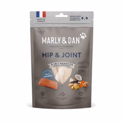 Marly &amp; Dan Hip &amp; Joint Treats for Dog, Friandise, Chien, Adulte, Saumon, 80 g