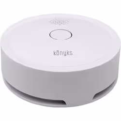 Konyks - Détecteur de fumée connecté Wi-FI Firesafe 2, Alerte sur Smartphone, 5 ans d'autonomie, Scénarios, Pas de Hub nécessaire