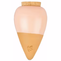 Olla Pépin en terre cuite finition Rose Corail Fabriquée en Espagne Fabrication artisanale Bouchon en liège Réservoir d'eau n ...