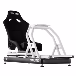 Oplite 102843, Cockpit de course, Noir, Blanc, Acier, 150 kg, 150 cm, 210 cm