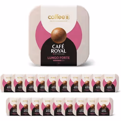 180 Boules de Café CoffeeB - LUNGO FORTE - 100% Compostables - Compatible avec machines CoffeeB by Café Royal