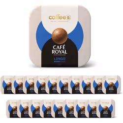 180 Boules de Café CoffeeB - LUNGO - 100% Compostables - Compatible avec machines CoffeeB by Café Royal