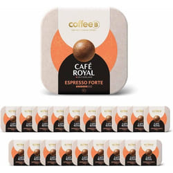 180 Boules de Café CoffeeB - ESPRESSO FORTE - 100% Compostables - Compatible avec machines CoffeeB by Café Royal