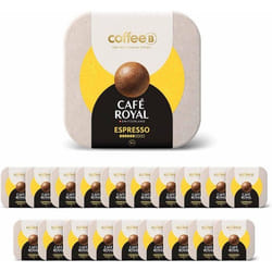 180 Boules de Café CoffeeB - ESPRESSO - 100% Compostables - Compatible avec machines CoffeeB by Café Royal