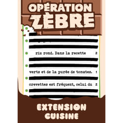 Blackrock Games OPERATION ZEBRE : EXTENSION CUISINE 30 min Jeu de cartes