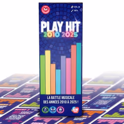 Play Hit - Jeu de Société Musical - Quiz Années 2010 à 2025 - Jeu d’Ambiance - 2 à 10 Joueurs - Soirées Famille Cadeau Origin ...