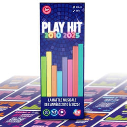 Play Hit - Jeu de Société Musical - Quiz Années 2010 à 2025 - Jeu d’Ambiance - 2 à 10 Joueurs - Soirées Famille Cadeau Original