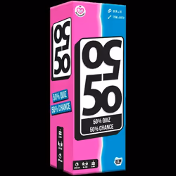 50 50 - Jeu de Société - Quiz Culture Générale Fun - Dès 14 Ans - A partir de 2 Joueurs - Famille Soirées Cadeau Drôle et