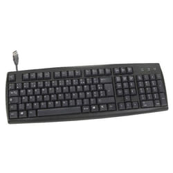 Clavier USB - HEDEN - CLAQWUSBCA - Noir - QWERTY - Filaire - Multimédia