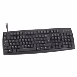 Clavier USB - HEDEN - 0-CLAUSBCA30 - AZERTY - 108 Touches - Filaire - Noir