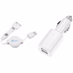 Heden ACCHAC3E12, Auto, Allume-cigare, 5 V, 1 A, Blanc