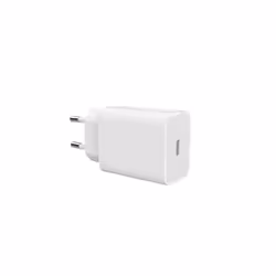 Chargeur secteur 1 Port USB-C : 5V/3A 9V/2.78A 12V/2.08A 25W Power Delivery coloris blanc - Format sachet