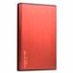 Boîtier Externe - MAXINPOWER - Aluminium Brossé - USB 3.0 - 2.5 SATA III - Rouge