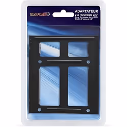 ADAPTATEUR SSD/HDD - 2 DISQUES 2.5 EN BAIE 3.5