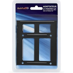 ADAPTATEUR SSD/HDD - 2 DISQUES 2.5 EN BAIE 3.5
