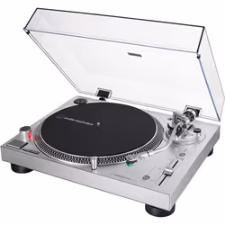 Platine Vinyle - AUDIO-TECHNICA - LP120XUSB - Entraînement Direct - USB - Argent