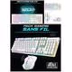 Pack Clavier + Souris - PRO - Sans fil - RGB - 4800DPI - Autonomie 120 heures