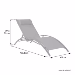 Happy Garden 1280VB chaise d'extérieur Vert - Vue supplémentaire 7