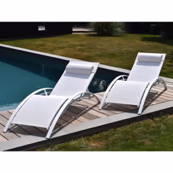 Happy Garden 1280WW chaise d'extérieur Blanc - Vue supplémentaire 6