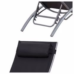 Happy Garden 1280NG chaise d'extérieur Noir