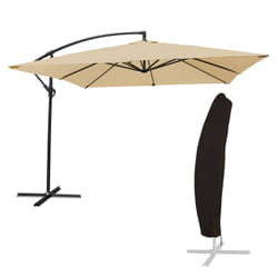 Happy Garden PAR545C-C parasol de terrasse Carré Beige